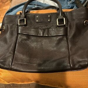 KATE SPADE BROWN LEATHER BAG GORGEOUS LEATHER 15” WIDE 8” LENGTH